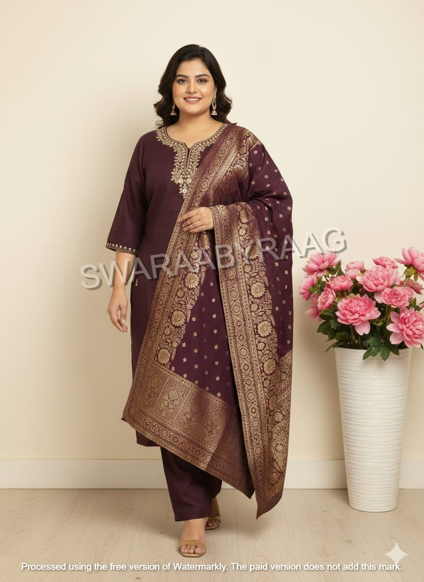 Plus Size Suit Set
