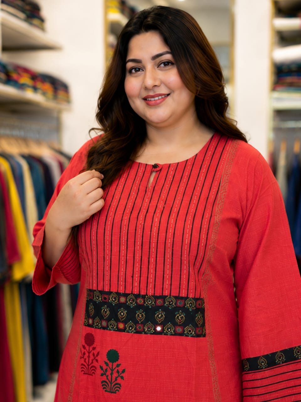 Plus Size Kurtipant