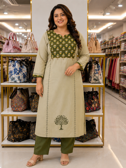 Plus Size Kurtipant