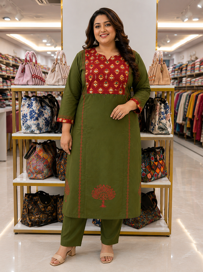 Plus Size Kurtipant