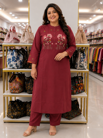Plus Size Kurtipant