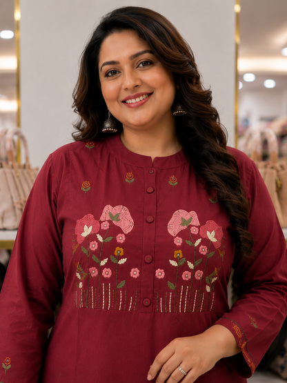 Plus Size Kurtipant